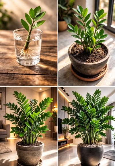 1 blad gör en ny växt! Hemligheten att föröka Zamioculcas med löv ...